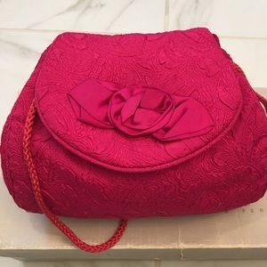 Small Vanessa fuschia brocade purse